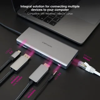 Nanocable 10.16.4612 Laptop Dock & Poortreplicator Type-C