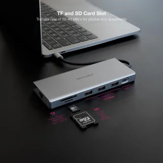 Nanocable 10.16.4612 Laptop Dock & Poortreplicator Type-C