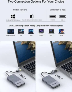 NÖRDIC 10-in-1 Docking Station USB-C