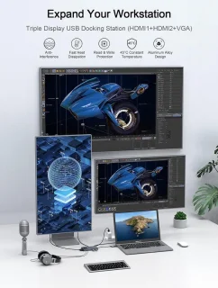 NÖRDIC 10-in-1 Docking Station USB-C