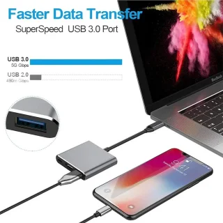 NÖRDIC DOCK-110 USB-C Hub Space Grey