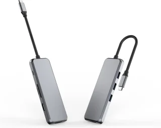 NÖRDIC DOCK-141 USB-C Dockingstation Space Gray