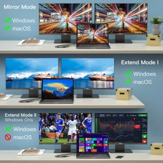 NÖRDIC DOCK-145 USB-C naar HDMI dockingstation - Space Gray