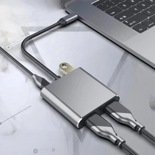 NÖRDIC DOCK-145 USB-C naar HDMI dockingstation - Space Gray