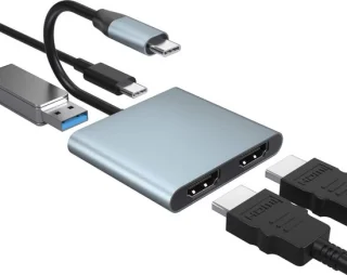 NÖRDIC DOCK-145 USB-C naar HDMI dockingstation - Space Gray