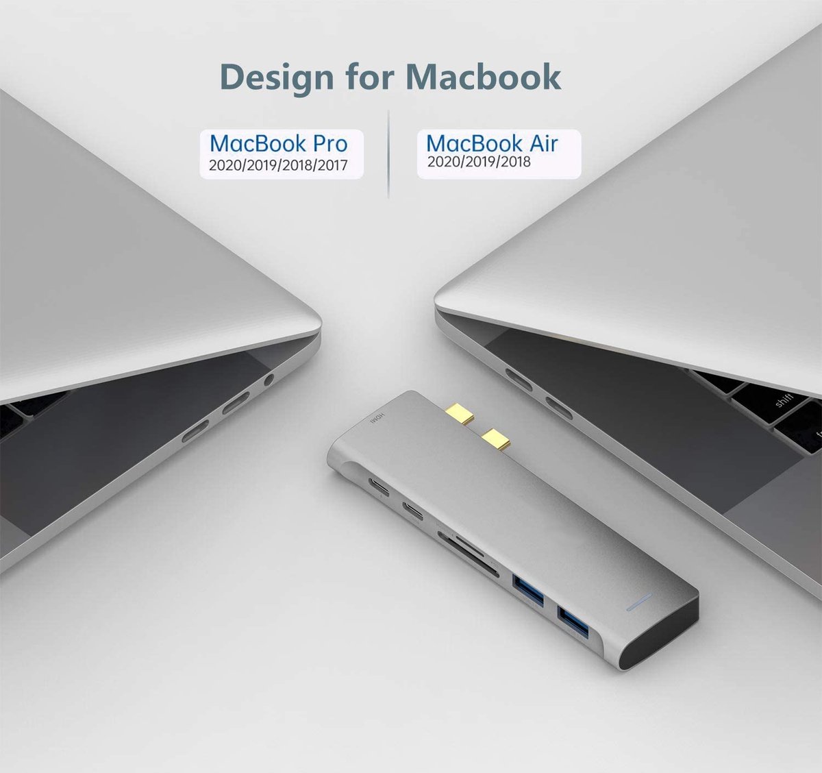 NÖRDIC DOCK-159 Dual Monitor Docking Station voor MacBook Pro/Air