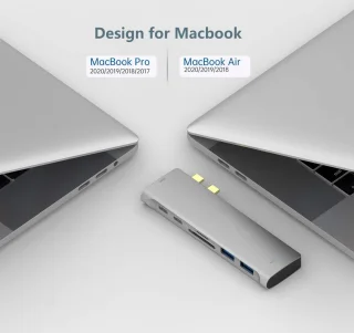 NÖRDIC DOCK-159 Dual Monitor Docking Station voor MacBook Pro/Air