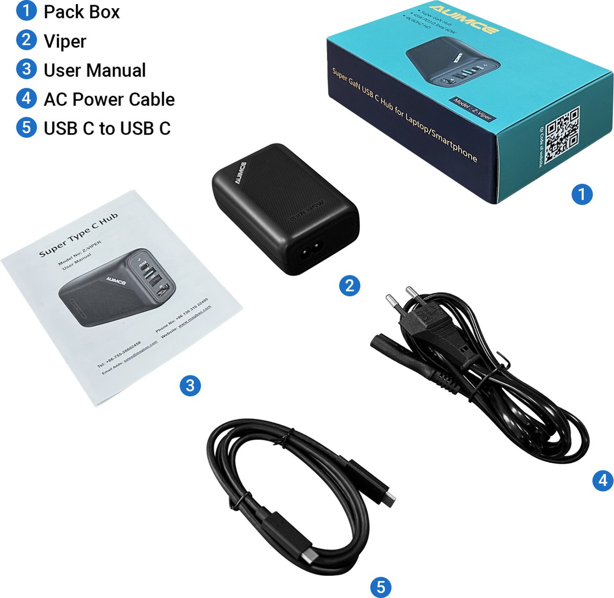 NÖRDIC DOCK-170 USB-C Dockingstation 4 poorts