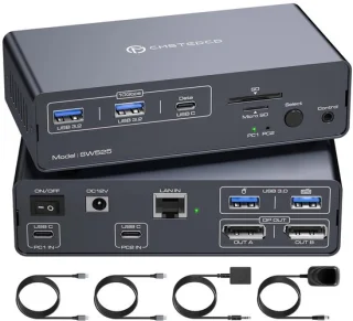 NÖRDIC dockingstation met KVM-switch