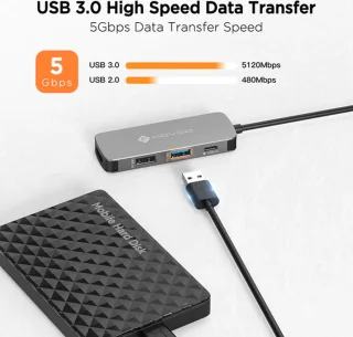 Novoo Usb-c Laptop Docking Station Ultraslim Aluminium