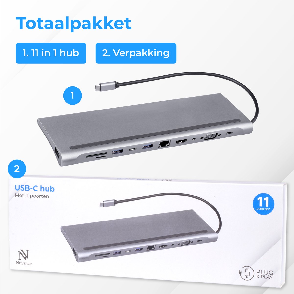 Nuvance 11-in-1 USB-C Docking Station