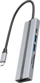 Nuvance USB C Hub 3.0 6-poorts Docking Station