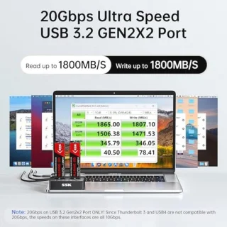 NVMe M.2 Dual-Bay Docking Station