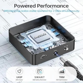 NVMe M.2 Dual-Bay Docking Station