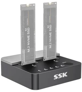 NVMe M.2 Dual-Bay Docking Station