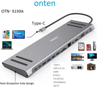 Onten 9199A Docking Station Type C