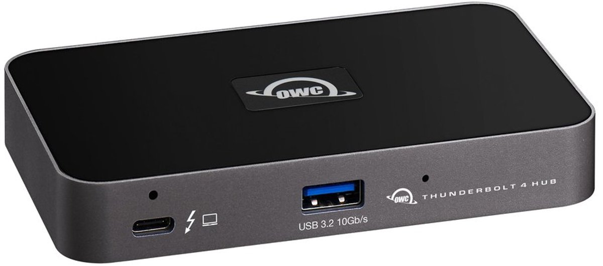 OWC Thunderbolt 4 Hub Zwart - 4x Thunderbolt/USB-C + 1x USB A