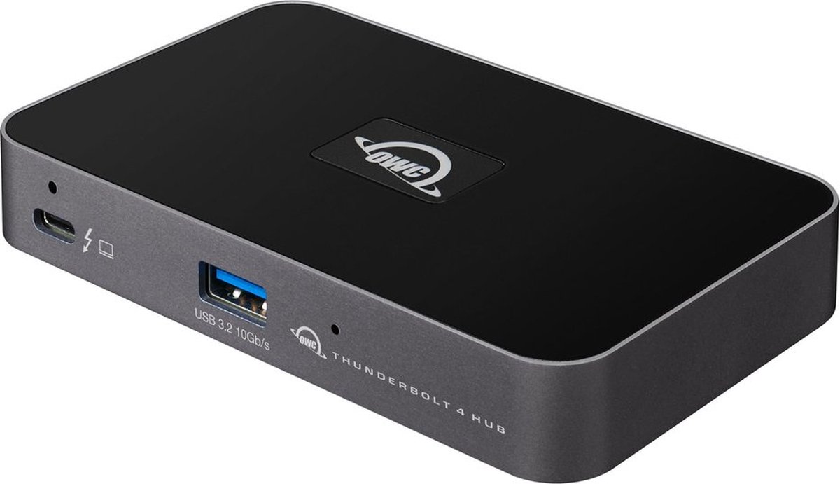 OWC Thunderbolt 4 Hub Zwart - 4x Thunderbolt/USB-C + 1x USB A