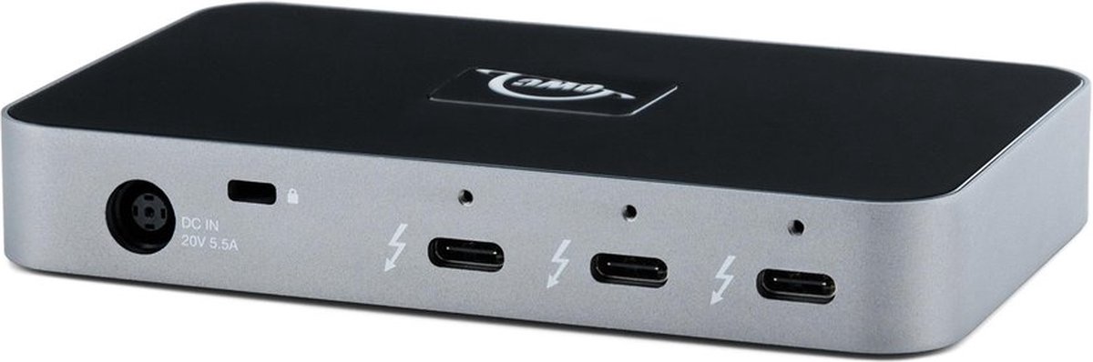 OWC Thunderbolt 4 Hub Zwart - 4x Thunderbolt/USB-C + 1x USB A