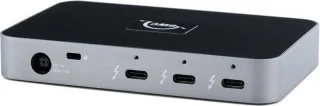 OWC Thunderbolt 4 Hub Zwart - 4x Thunderbolt/USB-C + 1x USB A