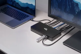 OWC Thunderbolt 5 Dual Laptop Dockingstation