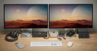 OWC Thunderbolt 5 Dual Laptop Dockingstation