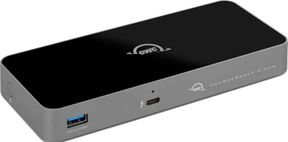 OWC Thunderbolt 5 Hub USB-C USB-A 140W Zilver/Zwart
