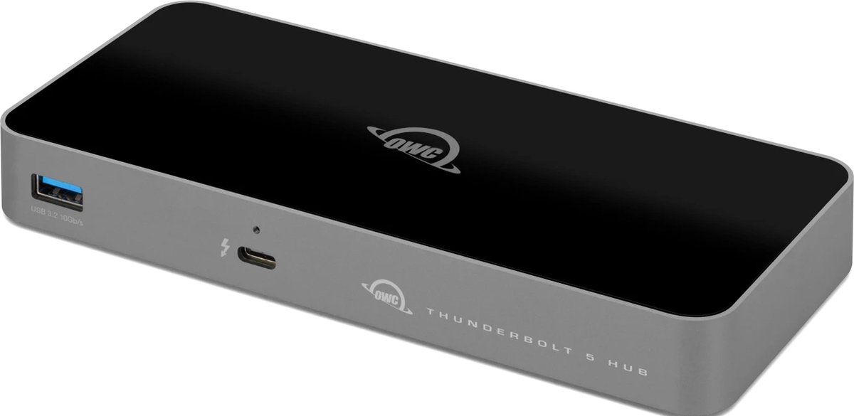 OWC Thunderbolt 5 Hub USB-C USB-A 140W Zilver/Zwart