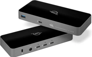 OWC Thunderbolt 5 Hub USB-C USB-A 140W Zilver/Zwart