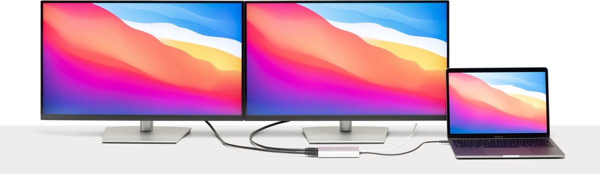 OWC USB-C naar Dual HDMI 4K Adapter Wit