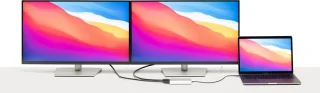 OWC USB-C naar Dual HDMI 4K Adapter Wit