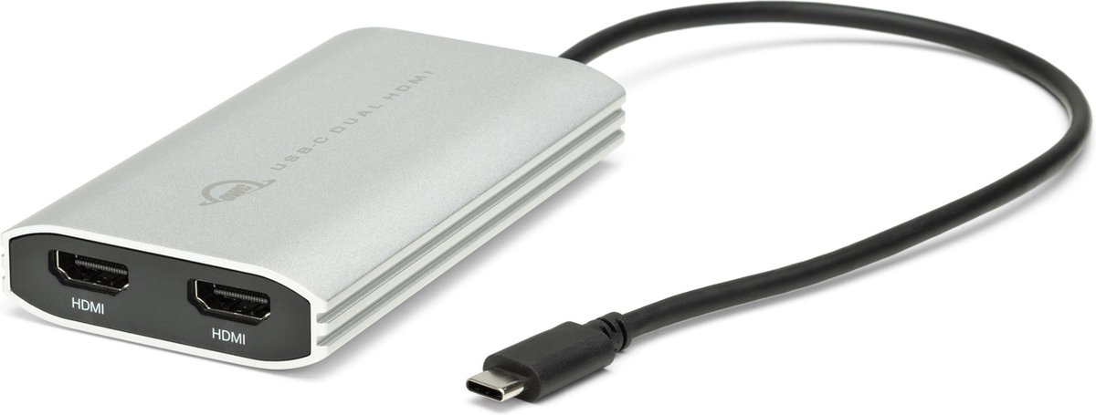 OWC USB-C naar Dual HDMI 4K Adapter Wit