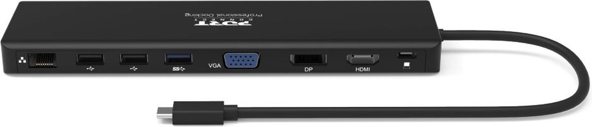 Port Connect Dockingstation 2x2K USB-C 11-poorts 100W zwart