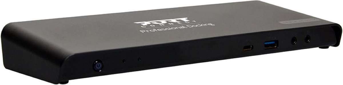 Port Connect Dockingstation USB-A & USB-C 85W Zwart