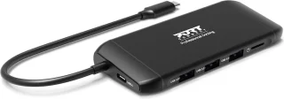 Port Connect Dockingstation USB-C 4K 7-poorts 100W Zwart