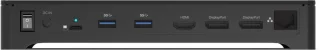 Port Connect Dockingstation USB-C & USB-A 3x4K 100W Zwart