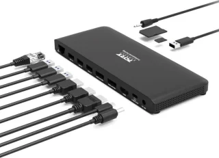 Port Designs 901910W-EU USB-C Laptop Dock Zwart