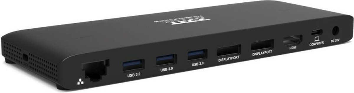 Port Designs 901910W-EU USB-C Laptop Dock Zwart