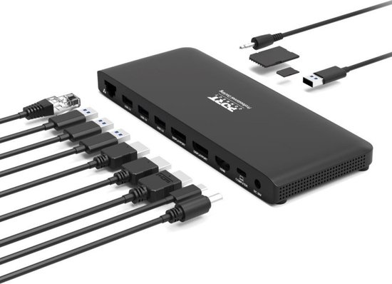 Port Designs 901910W-EU USB-C Laptop Dock Zwart