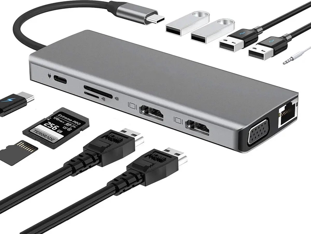 Wat vinden we goed aan de Premium USB-C Docking Station 12-in-1 Space Grey