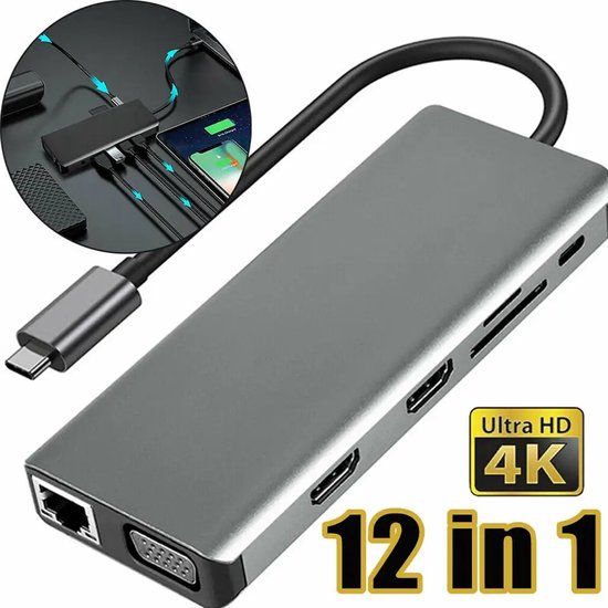 Premium USB-C Docking Station 12-in-1 Space Grey review