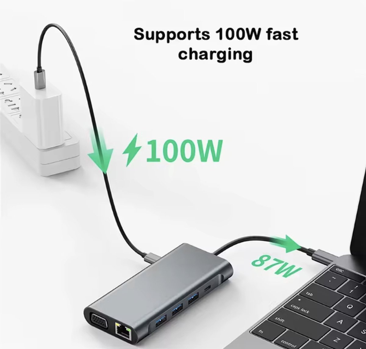 Presentable 14-in-1 USB-C Docking Station voor MacBook Pro Zwart