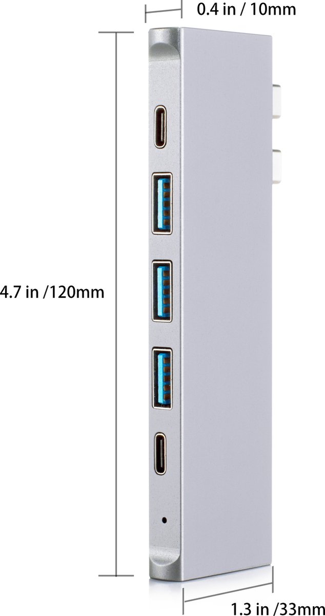 Pro Dock X USB-C Hub Zilver voor MacBook Pro en MacBook Air