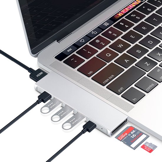 Pro Dock X USB-C Hub Zilver voor MacBook Pro en MacBook Air