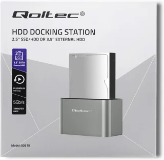 Qoltec Dockingstation HDD/SSD SATA 2,5/3,5 USB 3.0