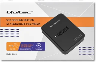Qoltec Dockingstation SSD M.2 SATA PCIe USB 3.1