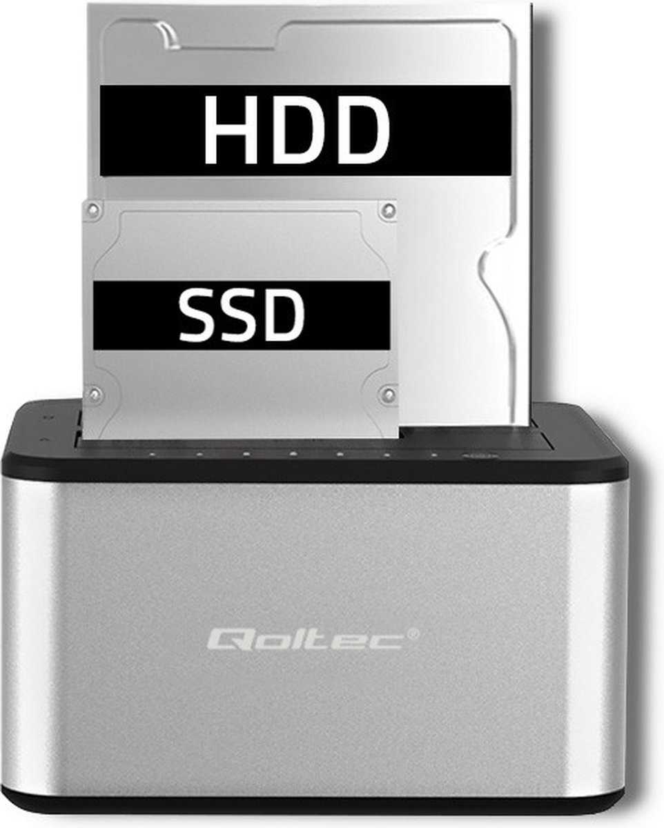 Qoltec HDD/SSD Dockingstation 2x SATA USB 3.0