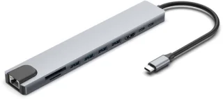 RAYOFI 10-in-1 docking station laptop - USB-C hub multi-port adapter