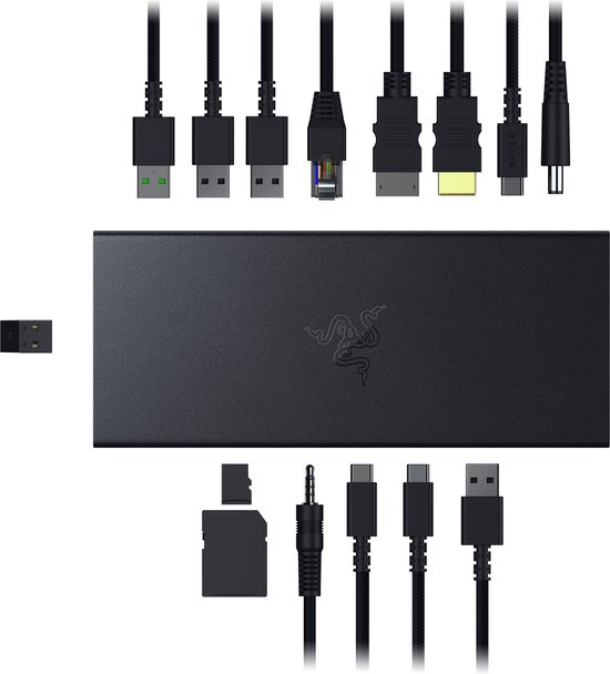 Razer USB 4 Dock — Krachtige 14-poorts hub voor gaming en werk