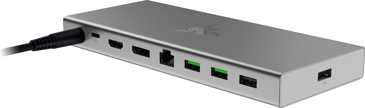 Razer USB 4 Docking Station 14 Poorten Mercury Wit